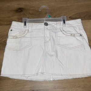 Rewash white mini skirt